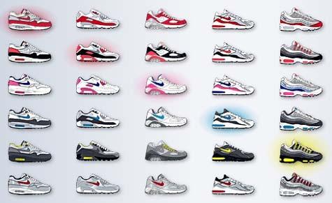 list of air max shoes