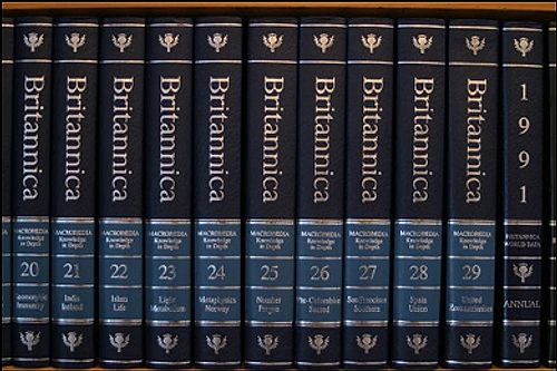 Ve işte o meşhur, Temel Britannica'lar, Meydan Larousse'lar...