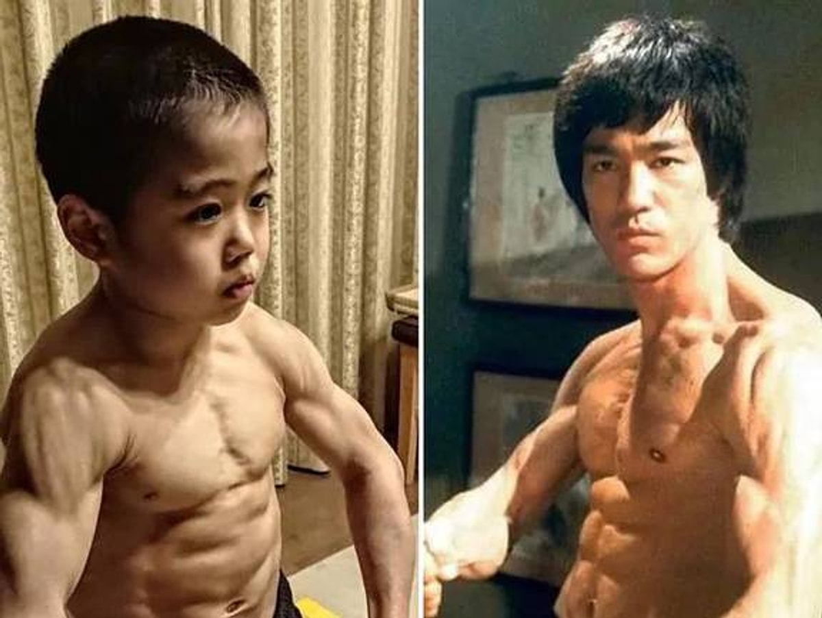 Mini Bruce Lee Olarak Nlenen Ya Ndaki Ocu Un Kasl Fizi I