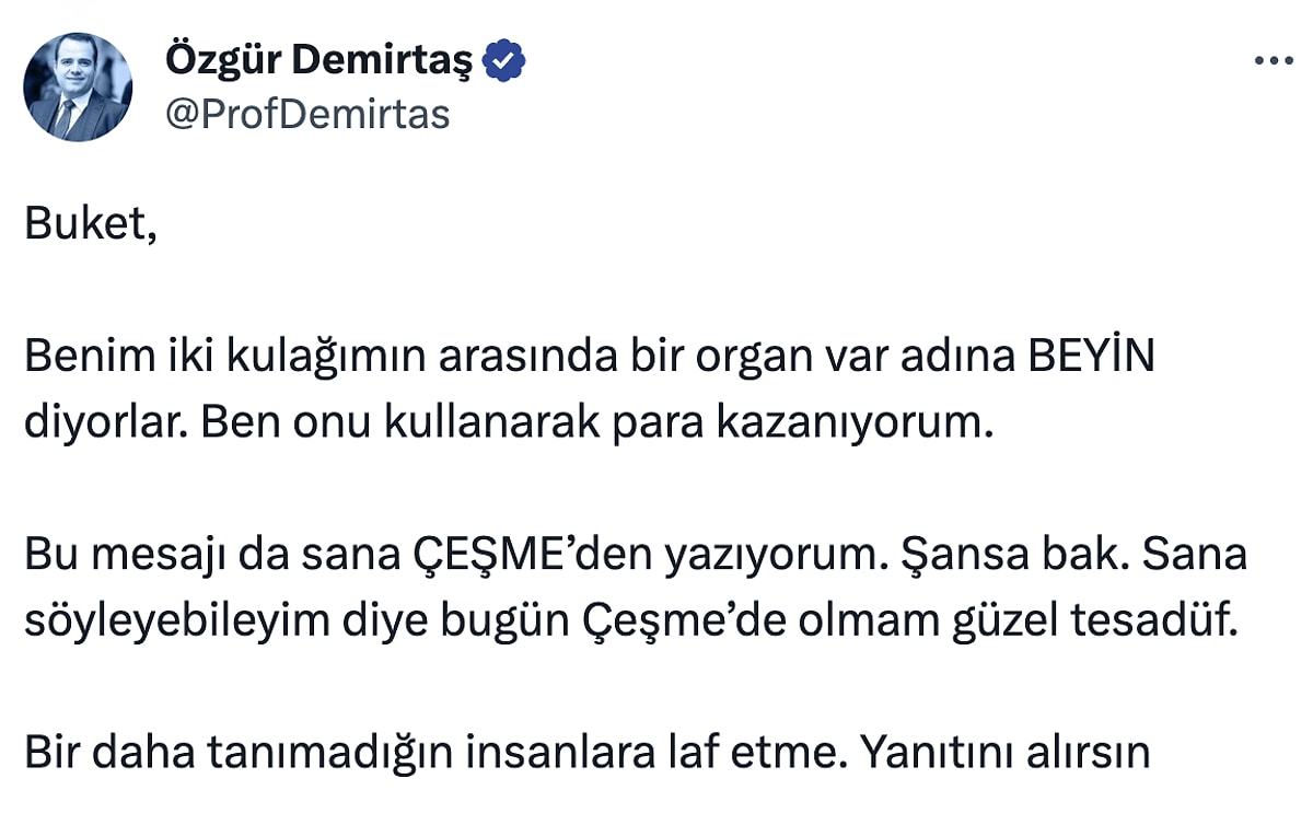 Polemik Sürüyor Buket Aydın dan Özgür Demirtaş ın Kredi Kartı Çıkışına