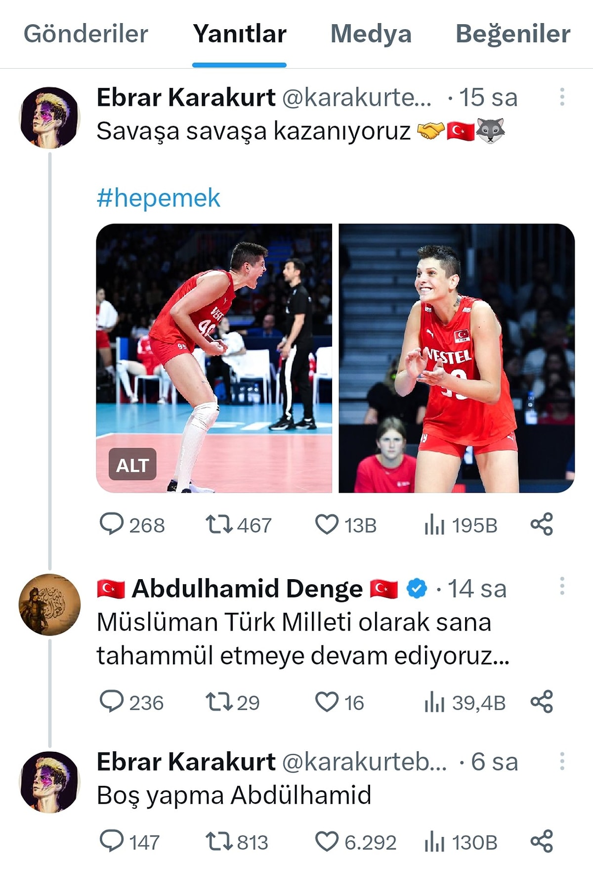 Melih G K Ek Milli Voleybolcu Ebrar Karakurtu Hedef Ald