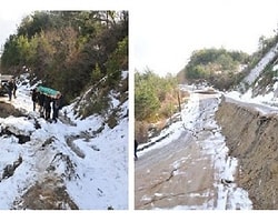 İnebolu'da heyelan
