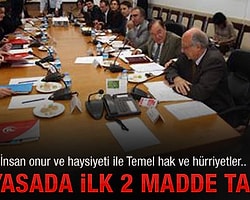 Anayasada ilk 2 madde tamam