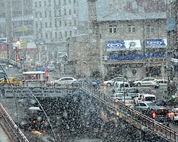 Erzurum'a 'Kar' Sürprizi