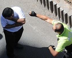 Trafik polisi havaya ateş açtı, biber gazı sıktı!