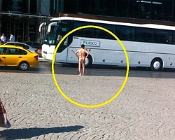 Taksim'de Çıplak Şoku!