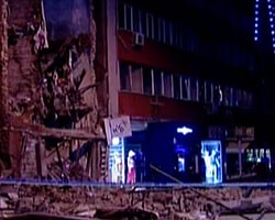 Eskişehir'de Bina Çöktü