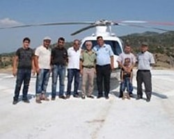 Yenipazar'a Helikopter Pisti