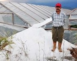 Alanya'da Dolu Seraları Verdi