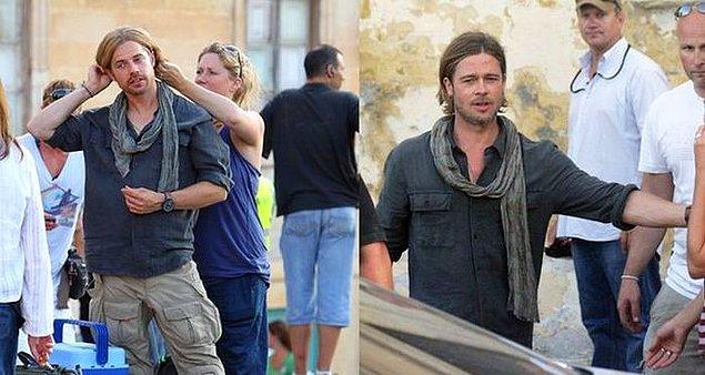11. Brad Pitt ve dublörü