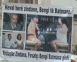 BDP'li Bengi Yıldız'a Afişli Tepki