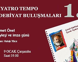 “Tiyatro Tempo Edebiyat Buluşmaları” Ahmet Önel'le Başlıyor