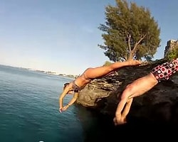 Kızlarda Cliff Diving Yapabilir