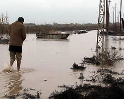 Irak'ta Dicle Nehri Taştı