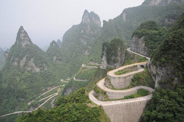 7. Tianmen Dağ Yolu, Hunan, Çin