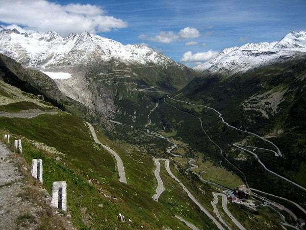 14. Furka Pass, İsviçre