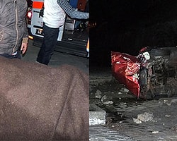 Polisten kaçarken uçuruma yuvarlandı