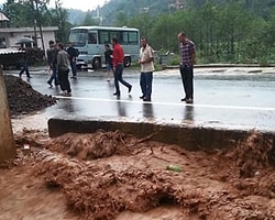 Rize'de Dehşet Verici Görüntüler