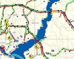 İstanbul'da Akşam Saatlerinde Yoğun Trafik