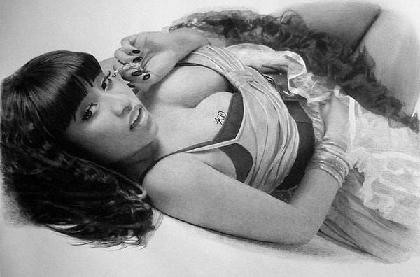 Келвин Окафор (Kelvin Okafor) - Черно-белый карандаш