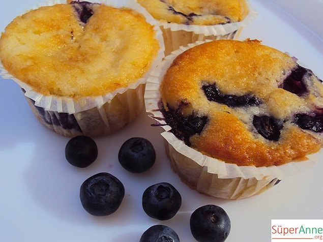2. Yaban Mersinli Cupcake Tarifi