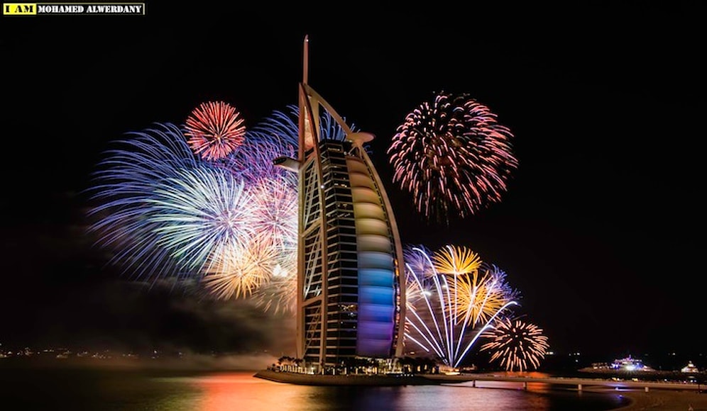 Dubai'nin Rekor Kıran Yeni Yıl Havai Fişek Gösterisi Ağzınızı Açık Bırakacak