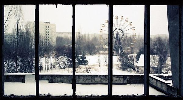 10. 10- Ukrayna’daki Pripyat kasabası  Pripyat, Çernobil Nükleer Santralinin yakınındaki ölü kasabadır.