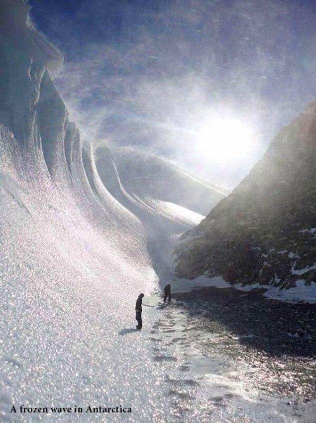 Antartika’da bir buz dalgası – Dalga geçmiyoruz gerçek