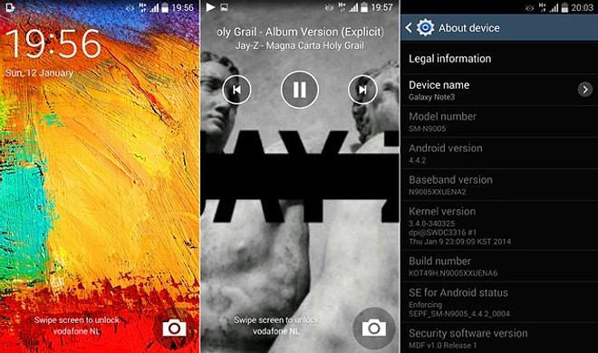 Samsung Galaxy Note 3 Android 4.4.2 Güncellemesi