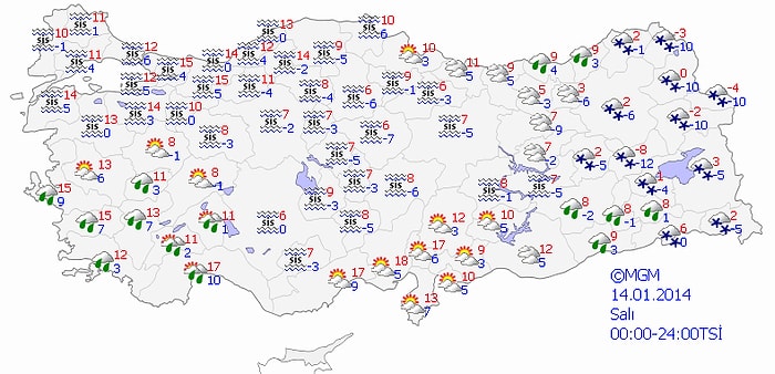 İç ve Güneydoğu Kesimlerde Yoğun Sis Bekleniyor