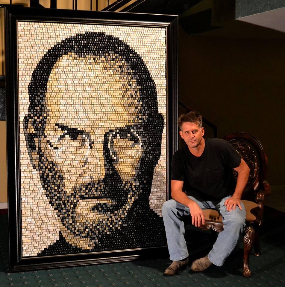 Стив Джобс картина маслом