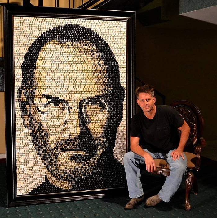 Klavye Tuşlarından Steve Jobs Portresi!