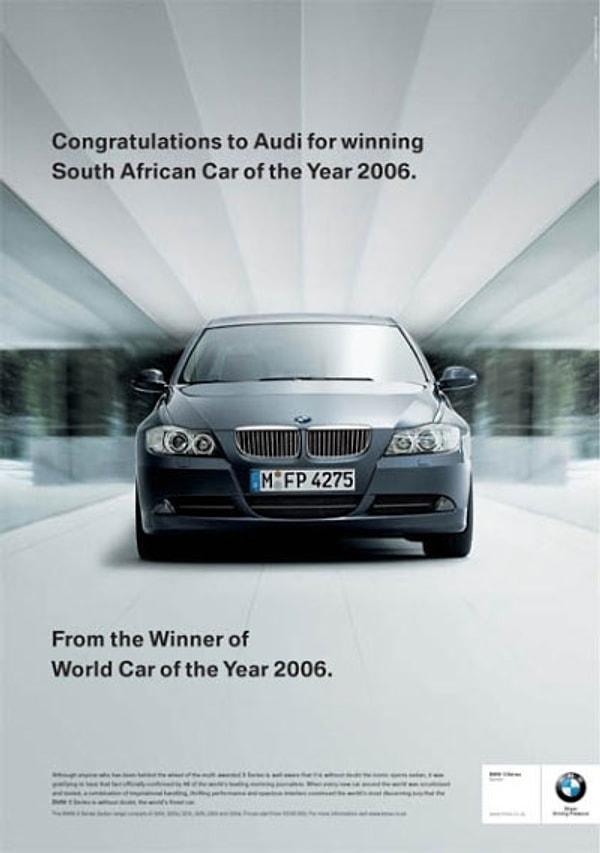 10. BMW’den Audi’ye tebrik!