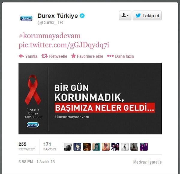 7. Ve akşam saat 7′ye doğru Durex gerçeği açıkladı. Tüm amaç “Dünya AIDS Günü”ne dikkat çekmekti.