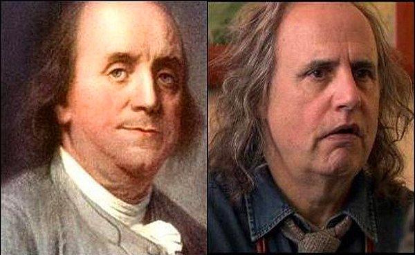 18. Jeffrey Tambor ve Benjamin Franklin