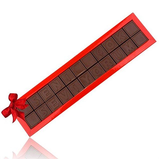 8-) Mesajlı Çikolatalar