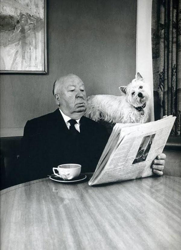 3. Alfred Hitchcock ile onun Sealyham Teriyeri Sarah