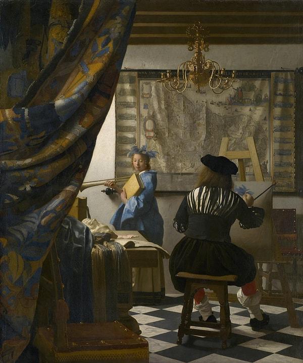 6. Vermeer'in iç mekanları genellikle içlerindeki insanlar kadar ilginçtir.