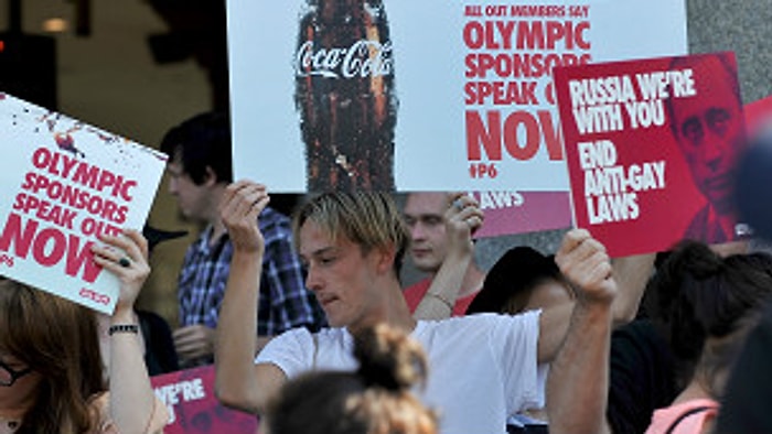 Eşcinsellerden Soçi Kış Olimpiyatları'nı Protesto Eylemleri