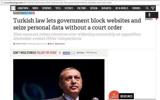 İnternet Yasağı Yabancı Medyada Yankı Buldu