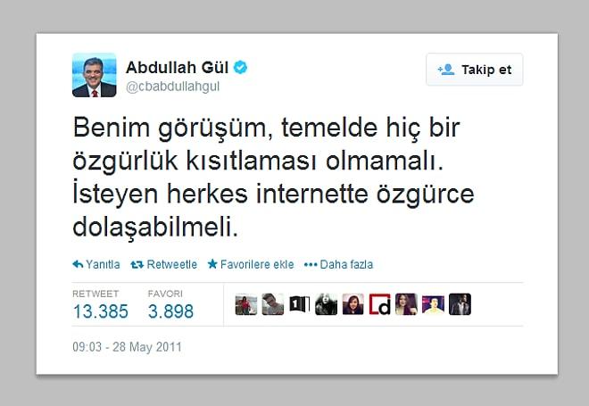 Abdullah Gül'ün Tweet'i İçin İmza Kampanyası