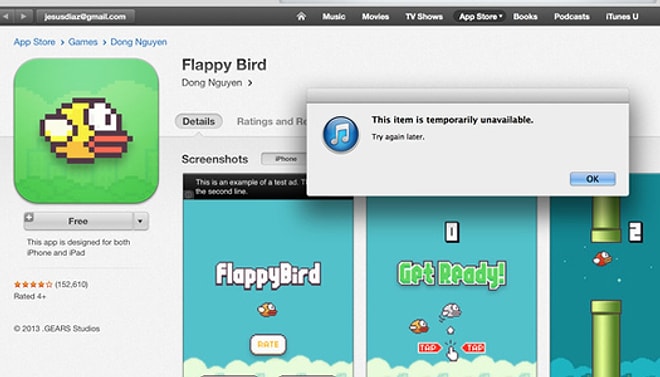 Flappy Bird Yayından Kaldırıldı