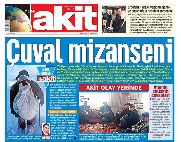 Akit Mizansen Yapmakla Suçladı...