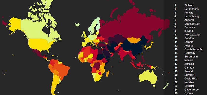 Türkiye Basın Özgürlüğünde 180 Ülke Arasında 154. Sırada