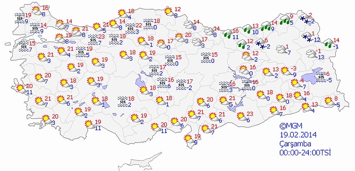 İç ve Batı Kesimlerde Sıcaklık Normallerin 5-10 Derece Üstünde