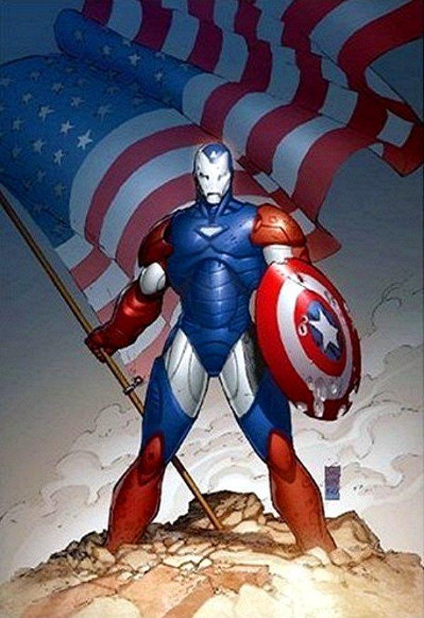 5. Iron Man + Captain America