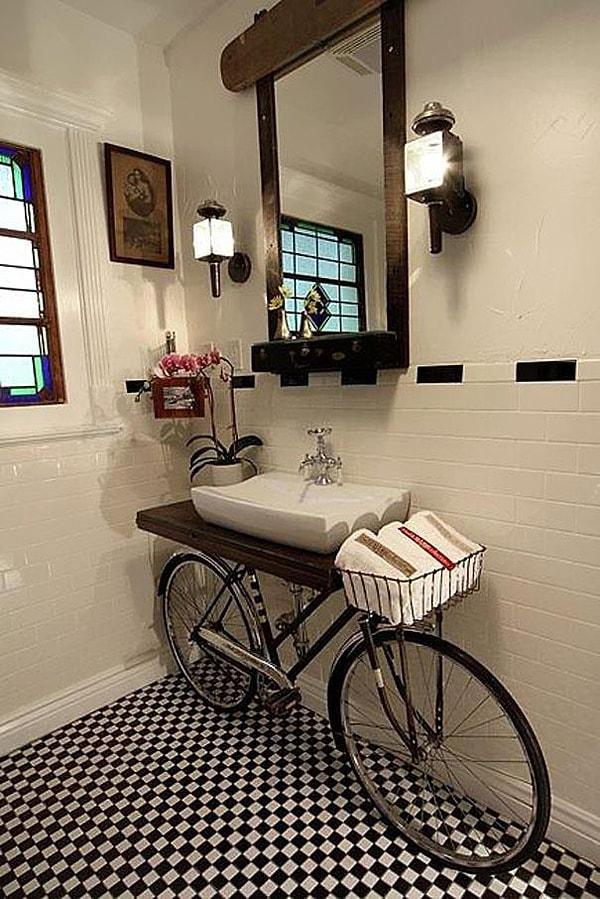 11.Bisikletten lavabo tasarımı
