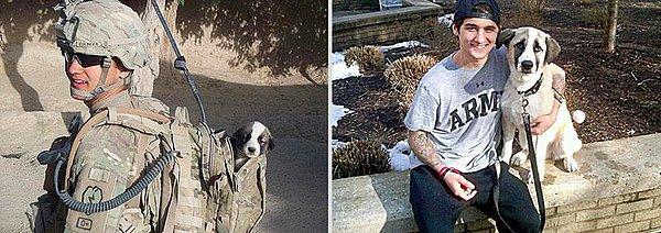 6. Afganistan'da bulup 5 ay yanında gezdirdiği köpeği eve getiren asker
