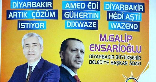 AKP'den Kürtçe Afiş