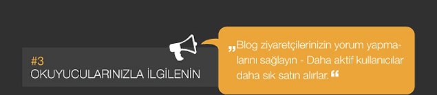 Okuyucularınızla ilgilenin